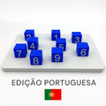 Tablero Corsi Portuguesa con 9 cubos azules numerados PLA evaluación memoria visuoespacial
clínica | Corsi Portuguesa board 9 blue numbered blocks PLA visuospatial memory clinical
assessment