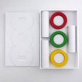 Las 6 anillas del tablero ENFEN rojo azul amarillo blanco verde y negro PLA precision evaluacion
infantil | ENFEN 6 colored rings red blue yellow white green black precision PLA pediatric
assessment material