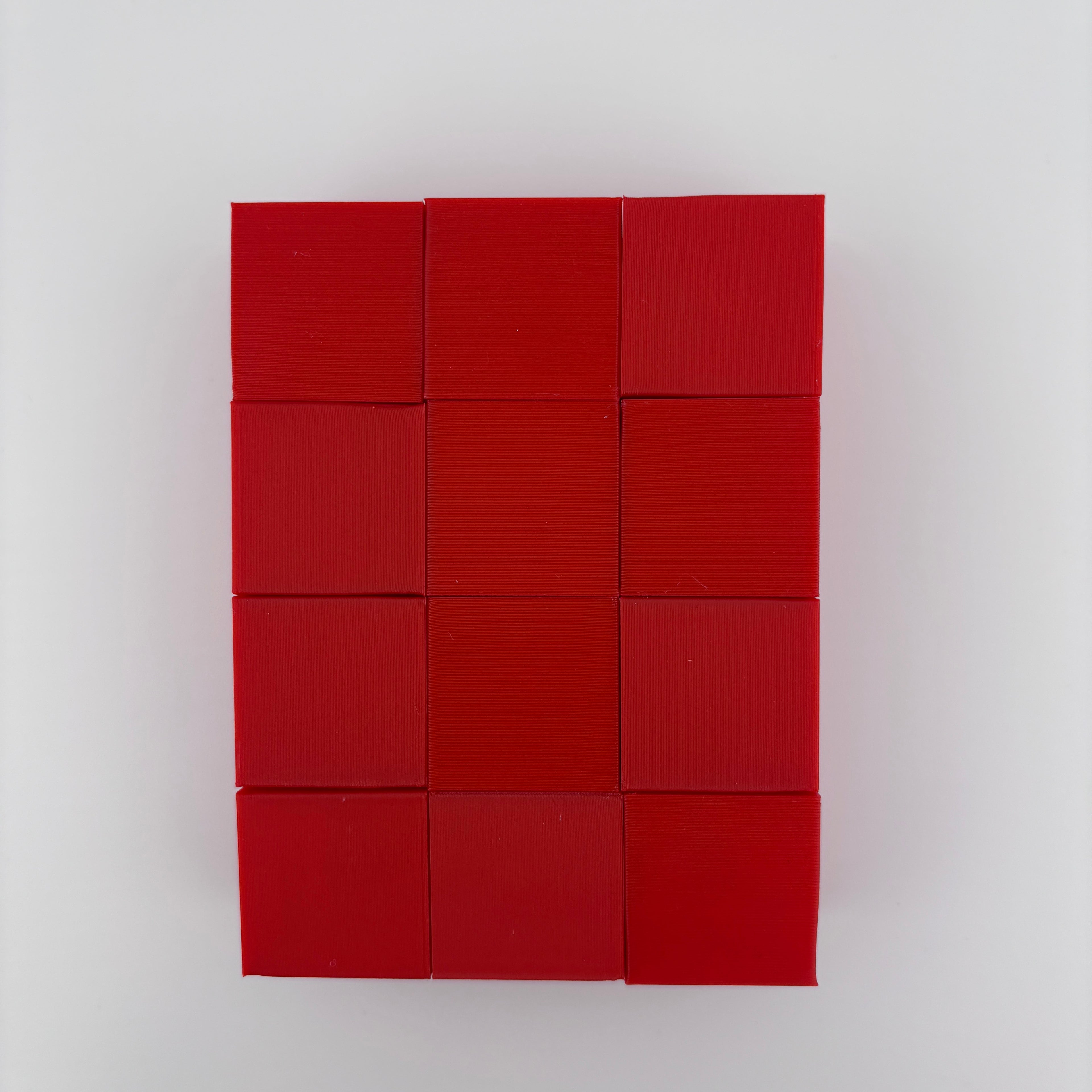Cubos NEPSY-II | 12 Cubos Rojos 25 mm