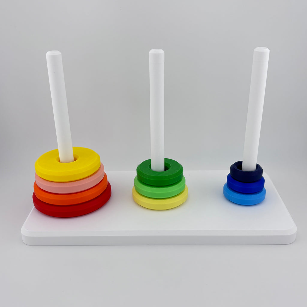 Torre de Hanoi 7 discos nivel intermedio evaluación funciones ejecutivas rehabilitación. Tower of Hanoi 7 discs intermediate level executive functions rehabilitation