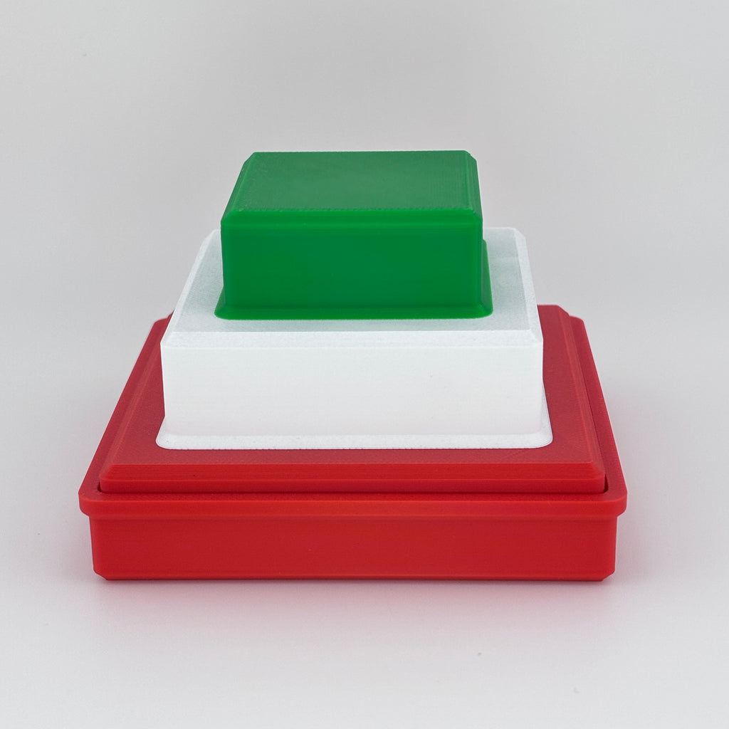 Caja bandera mexicana Pirámide de México ENI abierta con 3 bloques evaluación planificación
clínica | Mexico pyramid ENI Mexican flag box open 3 blocks clinical planning assessment material