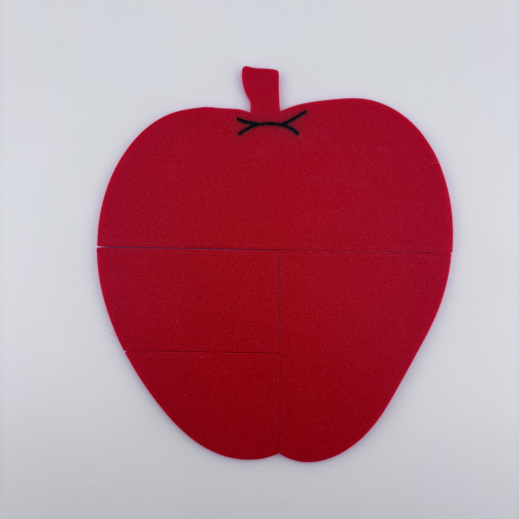 Rompecabezas manzana roja ensamblaje WISC-III Cubes IQ PLA síntesis perceptual evaluación infantil | WISC-III red apple object assembly puzzle PLA perceptual synthesis pediatric assessment